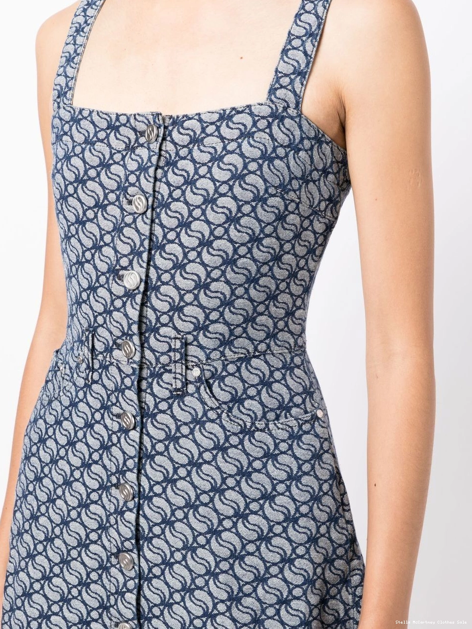 Affordable dress Women denim jacquard-logo McCartney Stella 0421